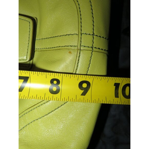 Coach 2004 Soho Canvas & Leather Mini Tote Buckle Front Flap Gorgeous Green! - Picture 11 of 13